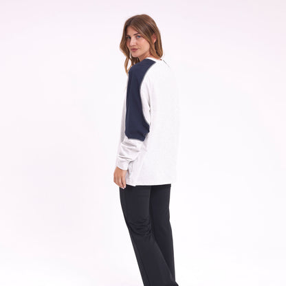 Remera Ml Rusty Timmy Target Contrast L/S Tee Ecru Marle
