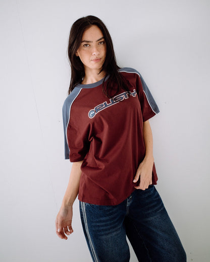 Remera Mc Rusty Timmy Target Oversize Tee Cranberry