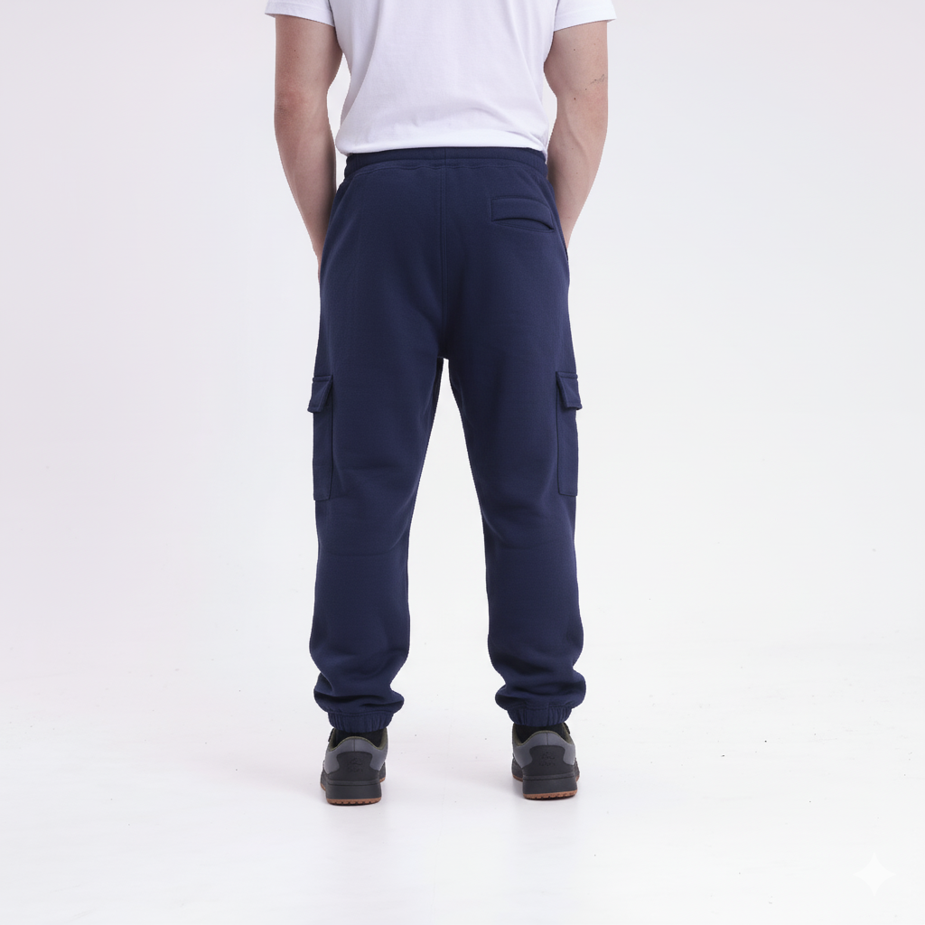 Jogging Rusty Trail Cargo Trackpant Jr Navy Blue