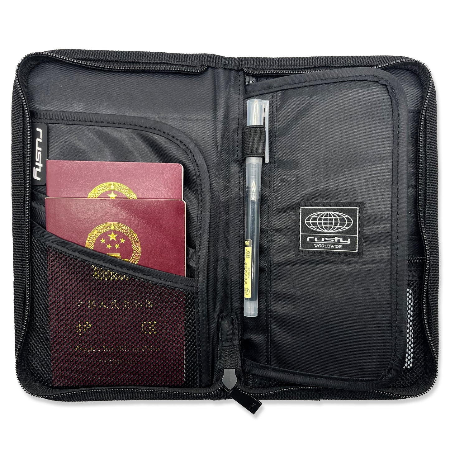 Mochila Rusty Travel Wallet B707 Black