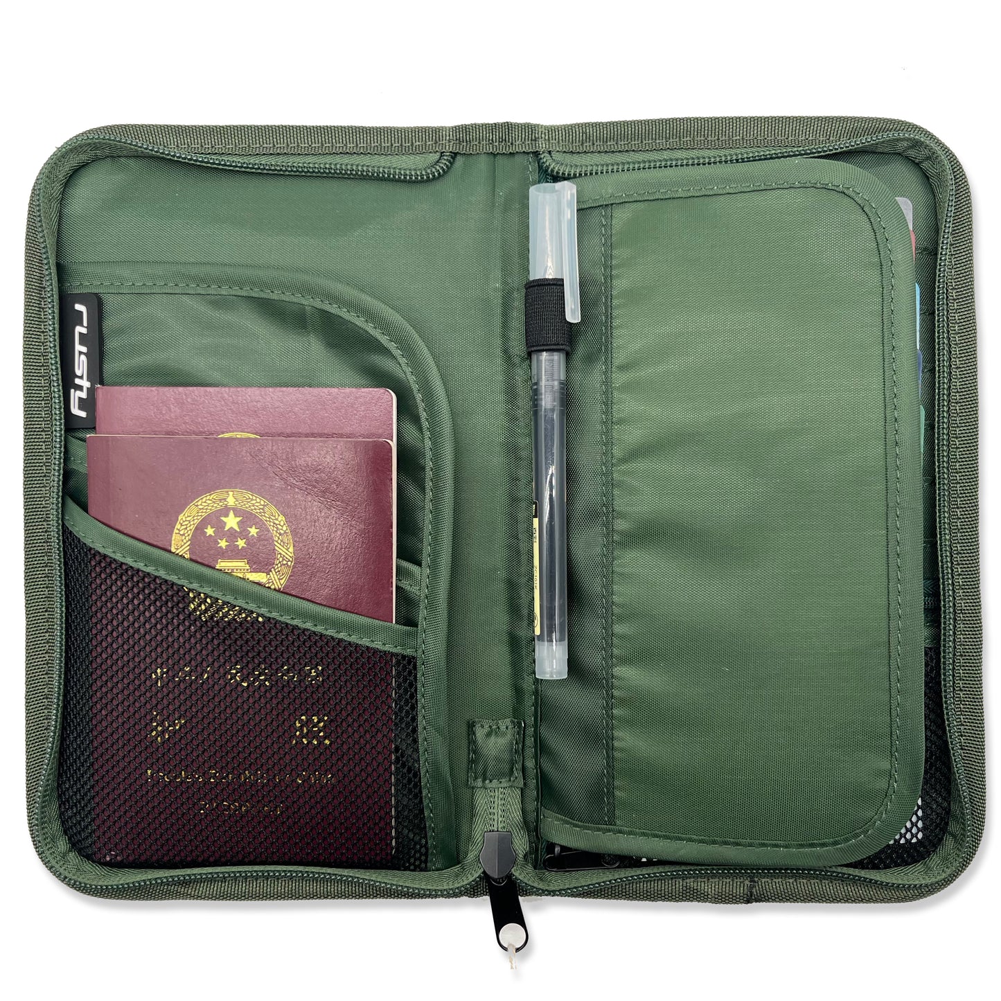 Mochila Rusty Travel Wallet B707 Olive