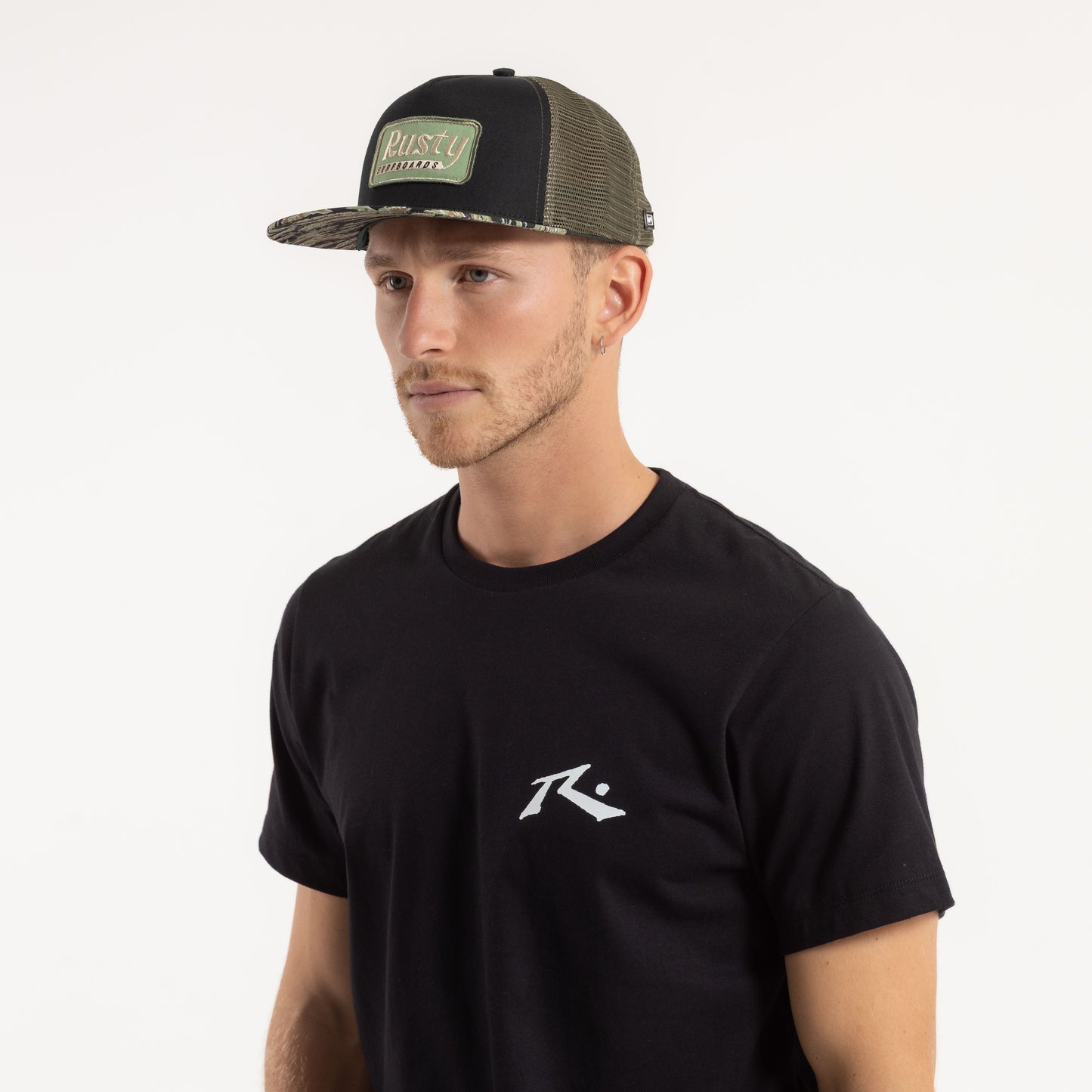 Gorra Rusty Tulsa Trucker Cap Black Camo