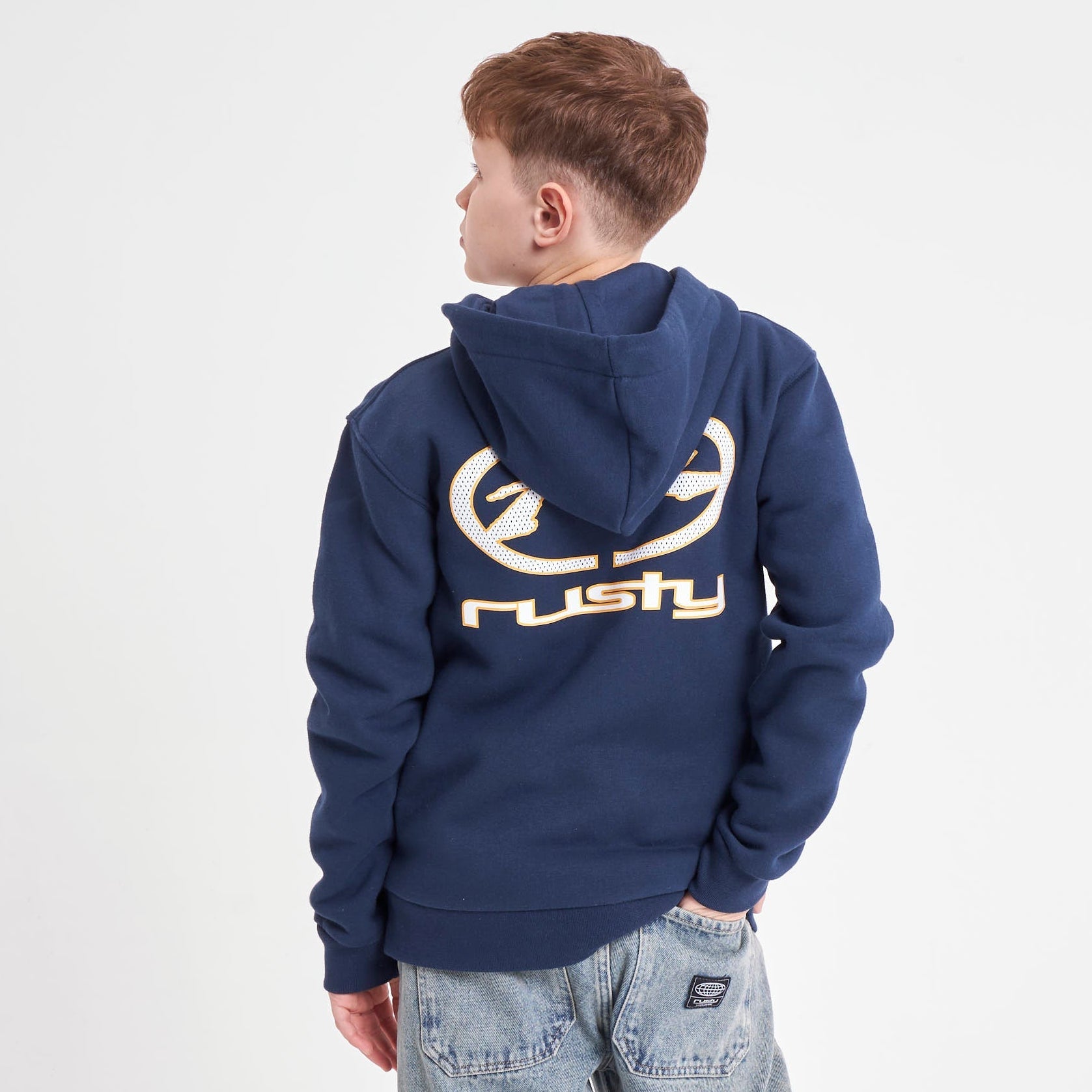 Campera Canguro Rusty Turbo Serie 2 Zh Jr Navy Blue