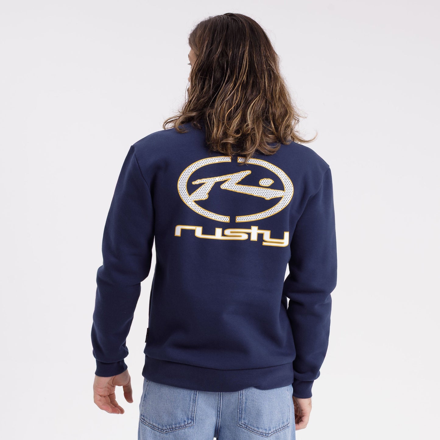 Buzo Rusty Turbo Serie 2 Crew Megabig Navy Blue