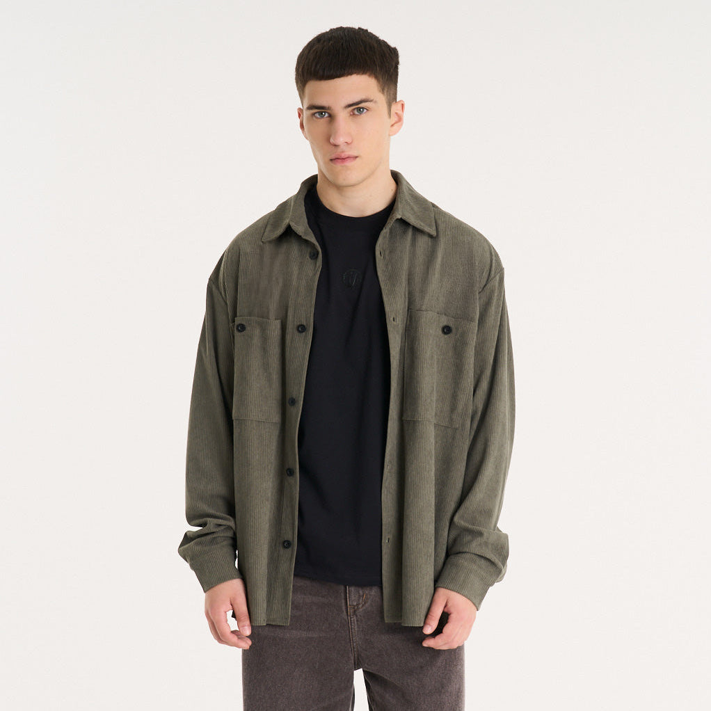 Camisa Ml Vulk Turner Shirt Green Vintage