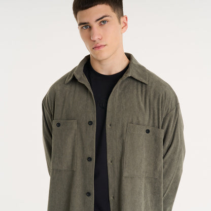 Camisa Ml Vulk Turner Shirt Green Vintage