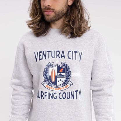 Buzo Rusty Ventura City Crew White Marle