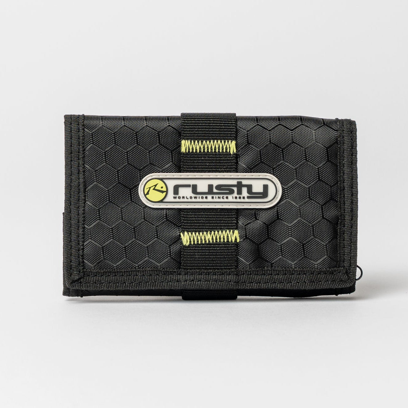 Billetera Rusty Voltage Tri-Fold Wallet Black/Sulphur
