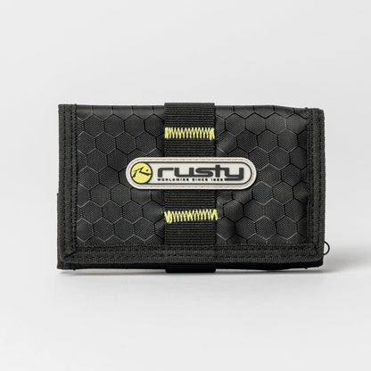 Billetera Rusty Voltage Tri-Fold Wallet Black/Sulphur