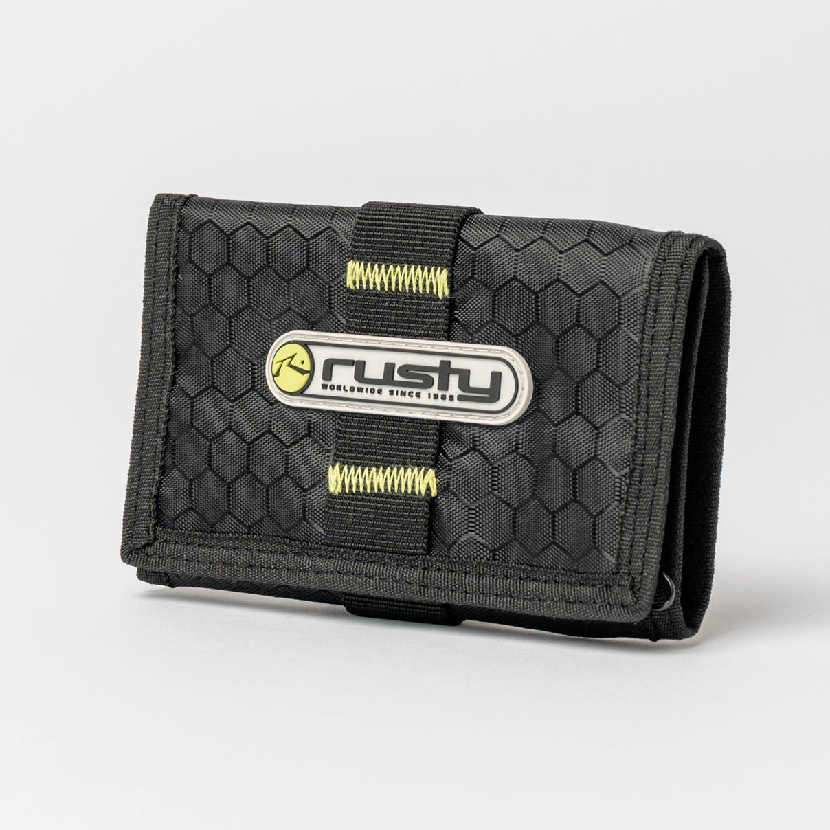 Billetera Rusty Voltage Tri-Fold Wallet Black/Sulphur