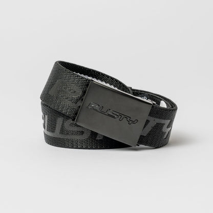 Cinturon Rusty Flip Daddy Elastic Webbing Belt Black