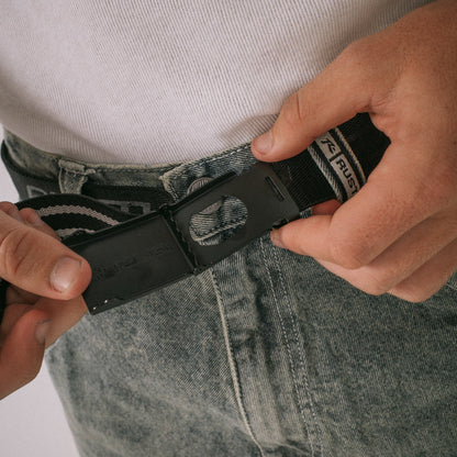 Cinturon Rusty Flip Daddy Elastic Webbing Belt Black