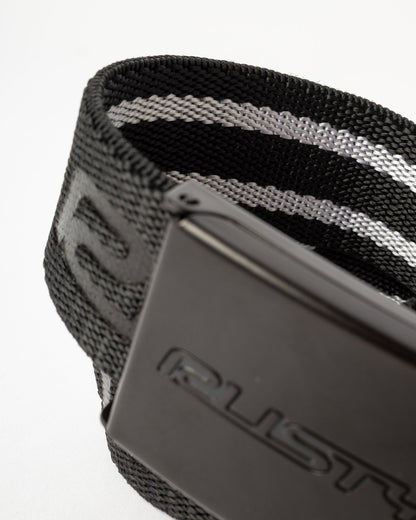 Cinturon Rusty Flip Daddy Elastic Webbing Belt Black