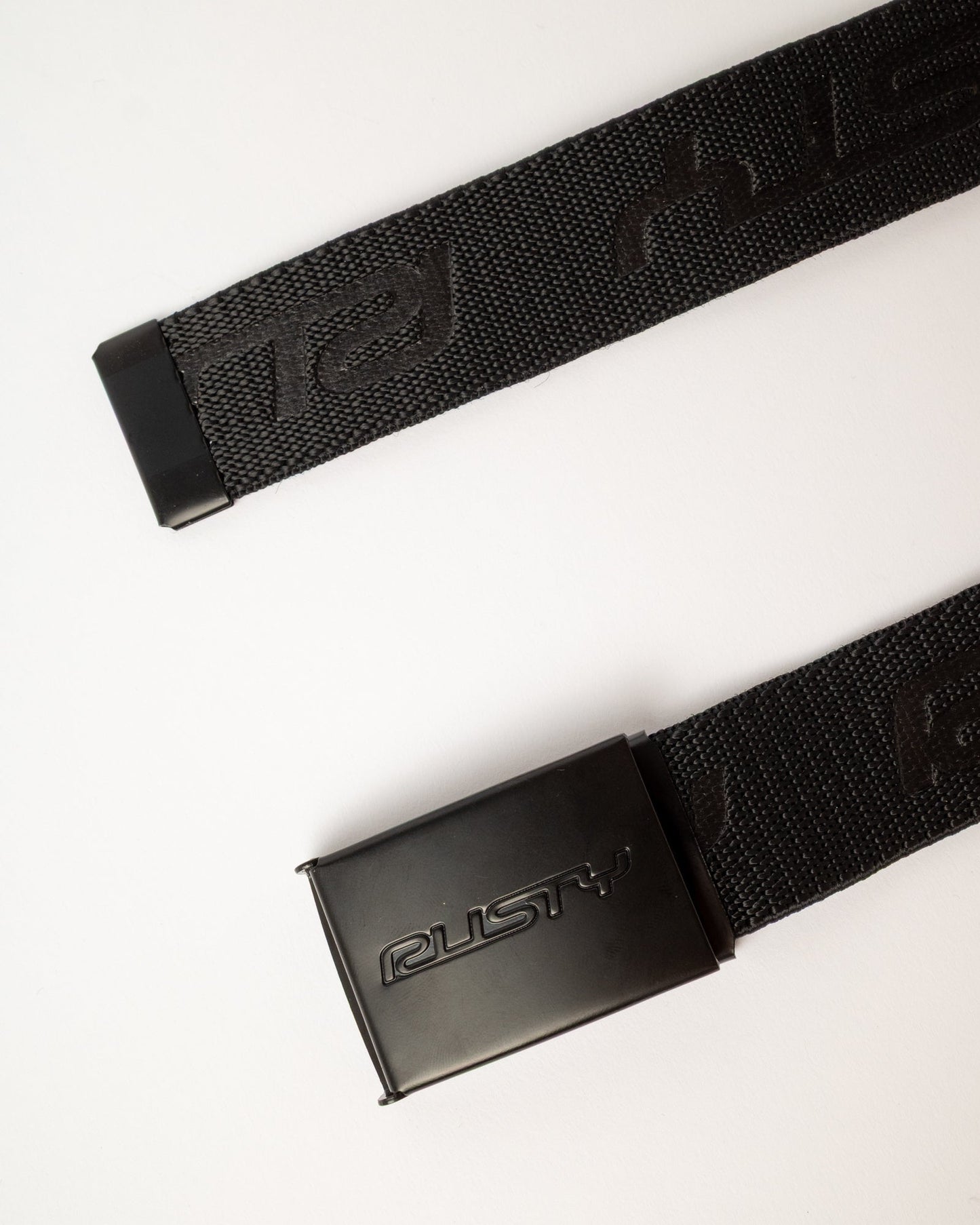 Cinturon Rusty Flip Daddy Elastic Webbing Belt Black