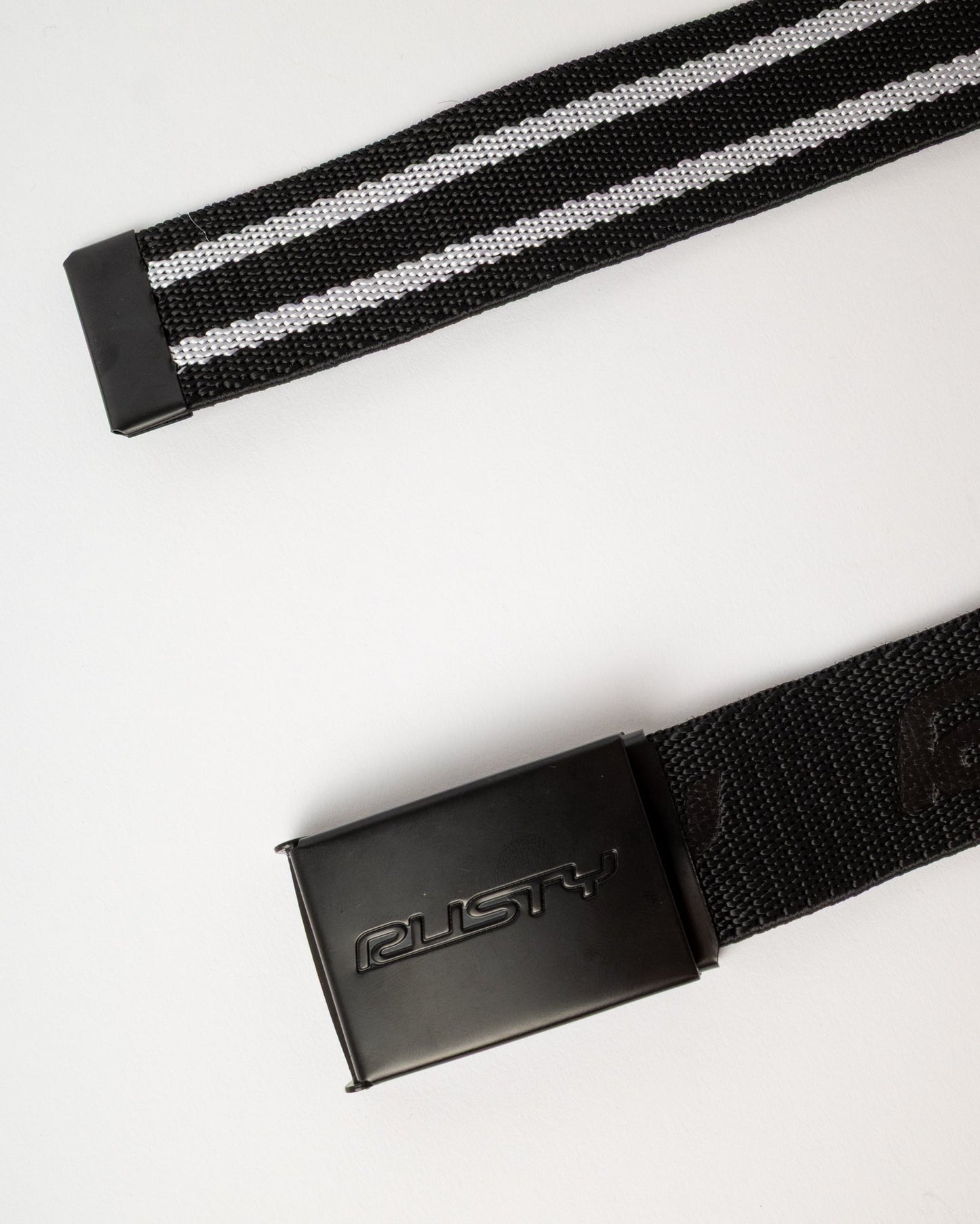 Cinturon Rusty Flip Daddy Elastic Webbing Belt Black