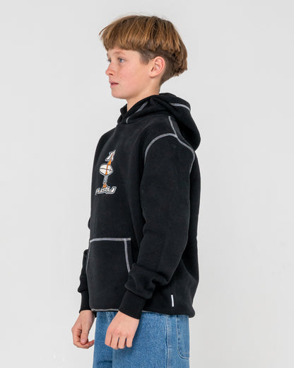 Canguro Rusty Dr. Dot Hooded Fleece Boys Black