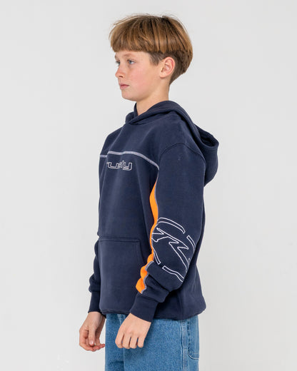 Canguro Rusty Titan Hooded Fleece Boys Navy Blue