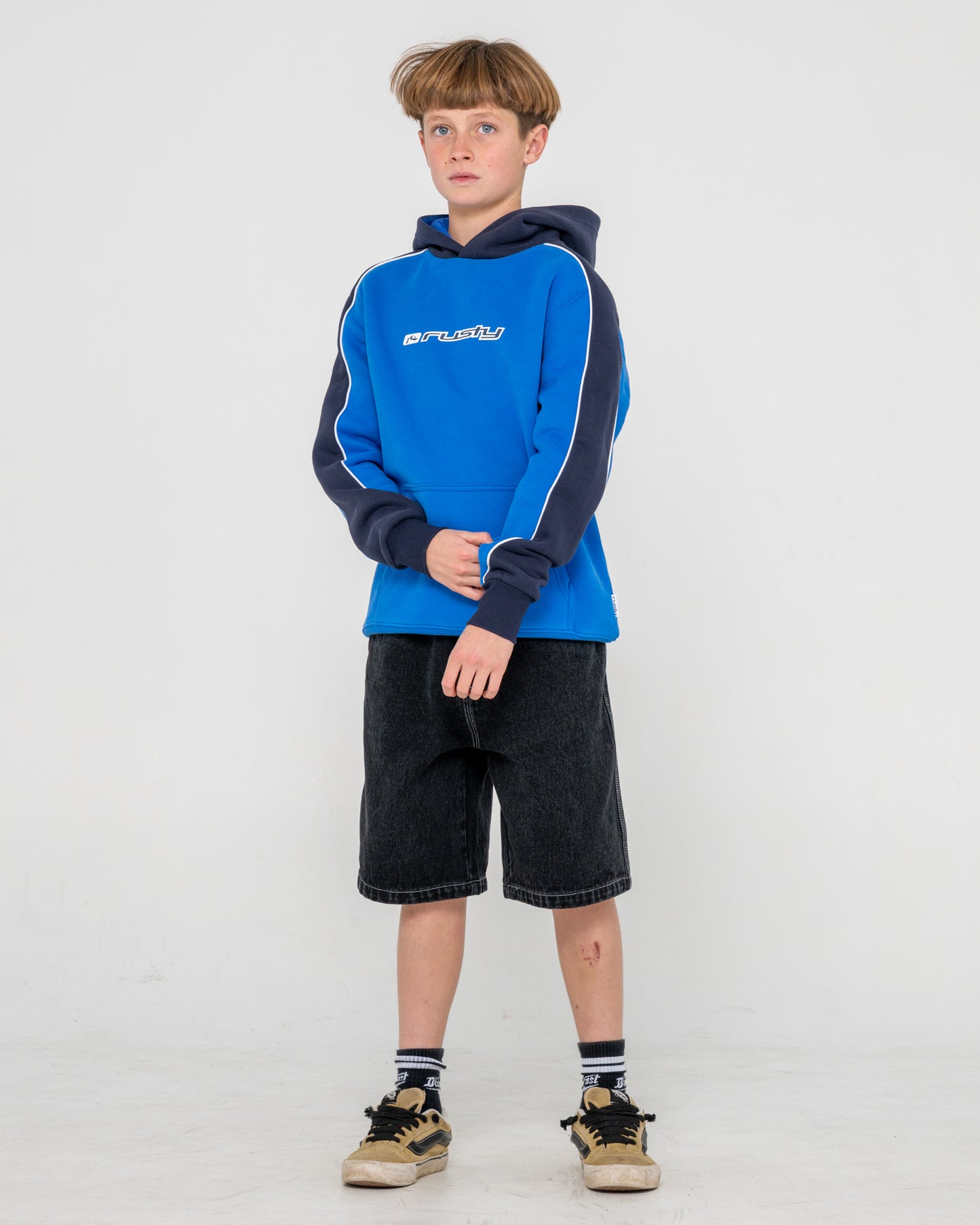 Canguro Rusty Panela Anderson 2.0 Hooded Fleece Boys Royal Blue
