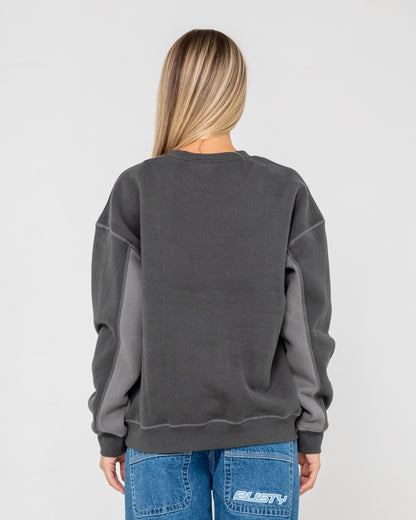Buzo Rusty Choc Top L/S Oversize Crew Carbon