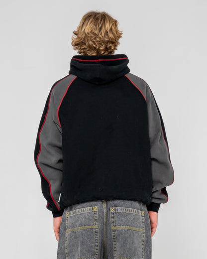 Canguro Rusty Paneka Hooded Fleece Black