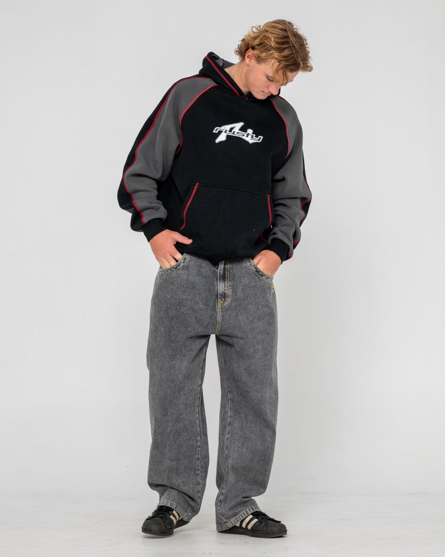 Canguro Rusty Paneka Hooded Fleece Black