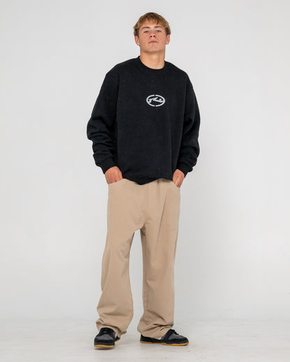 Buzo Rusty Turbo Crew Fleece Black