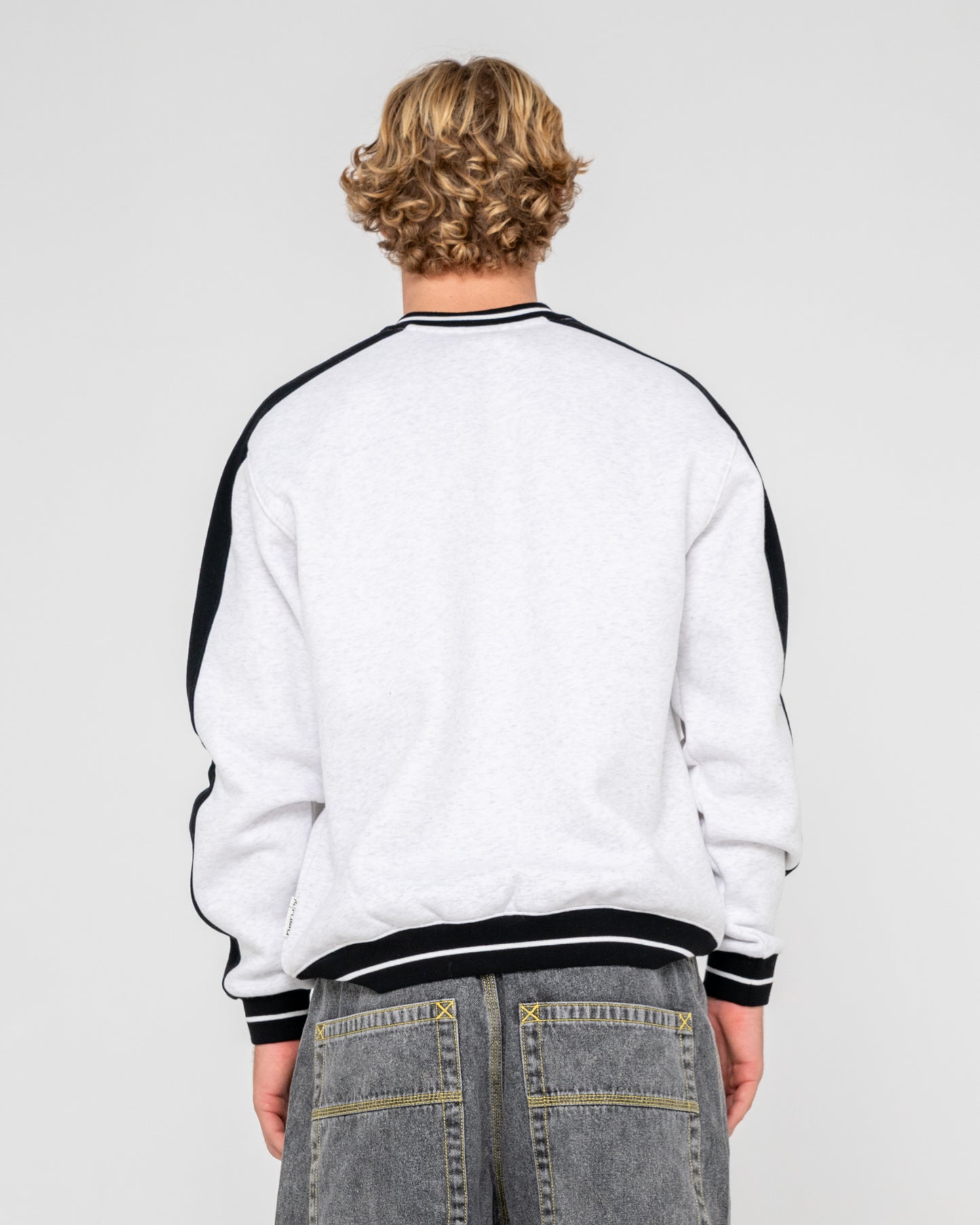 Buzo Rusty Vengeance V Neck Fleece Ecru Marle