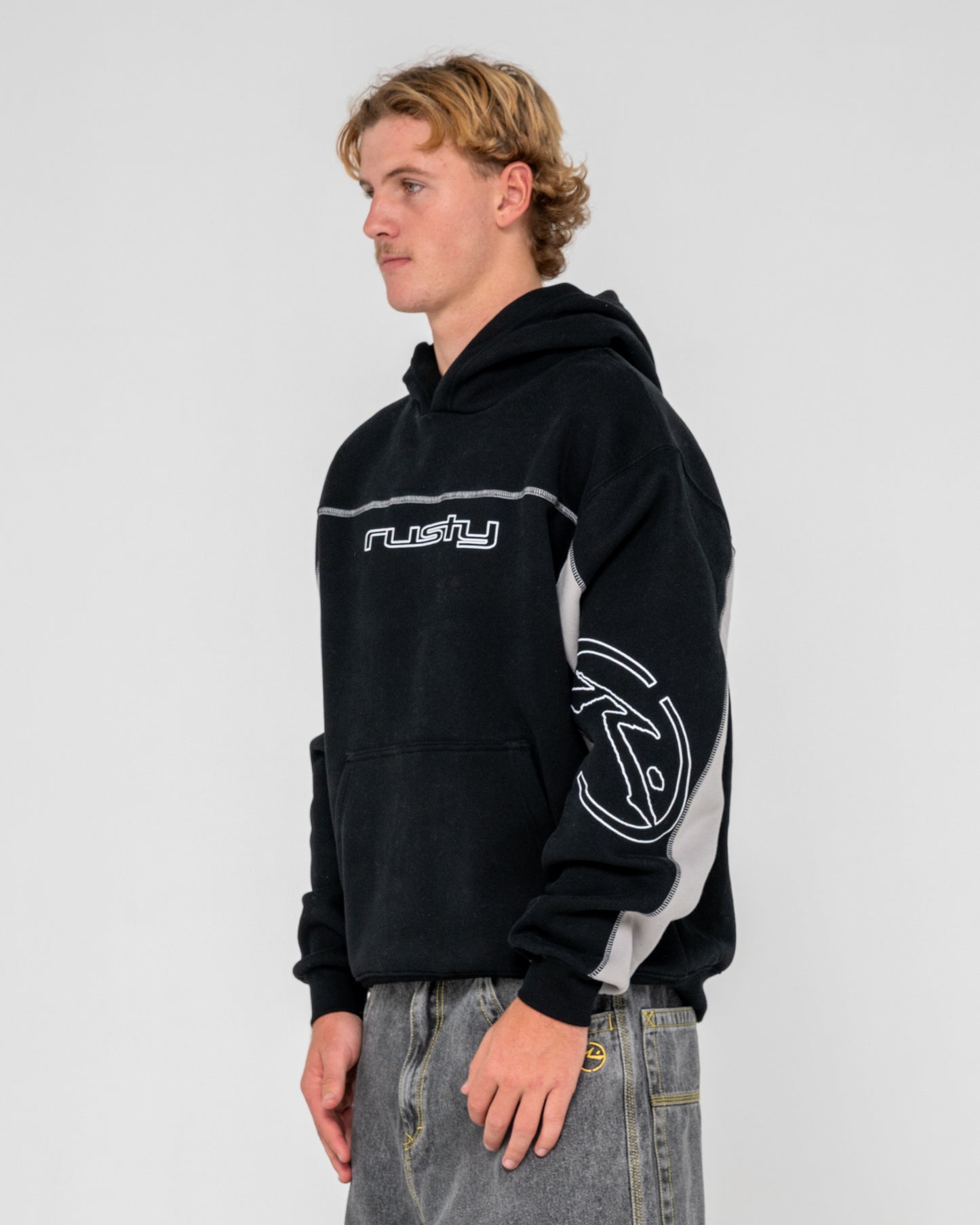 Canguro Rusty Titan Hooded Fleece Black