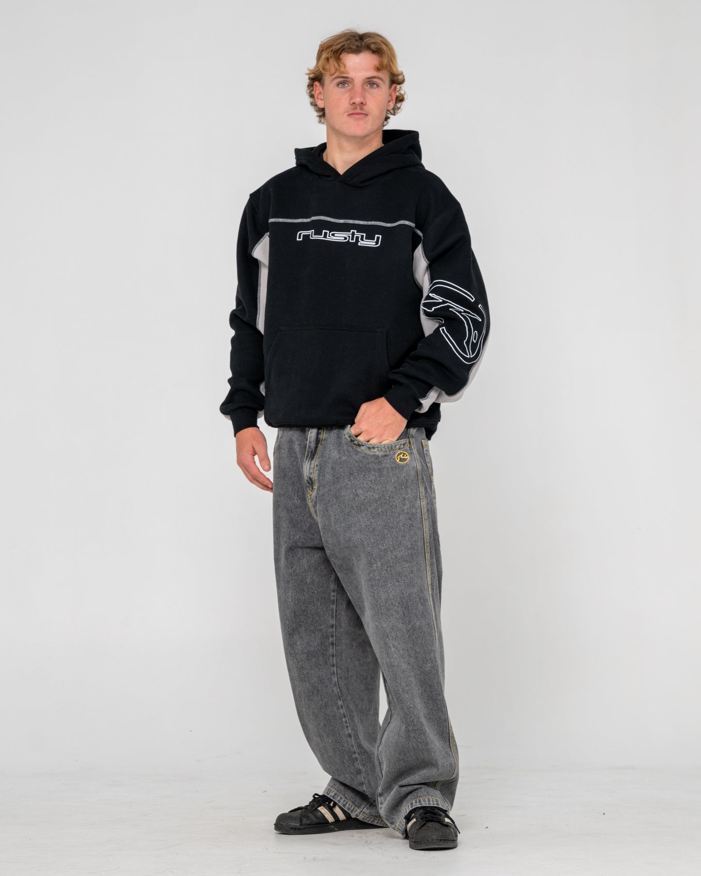 Canguro Rusty Titan Hooded Fleece Black