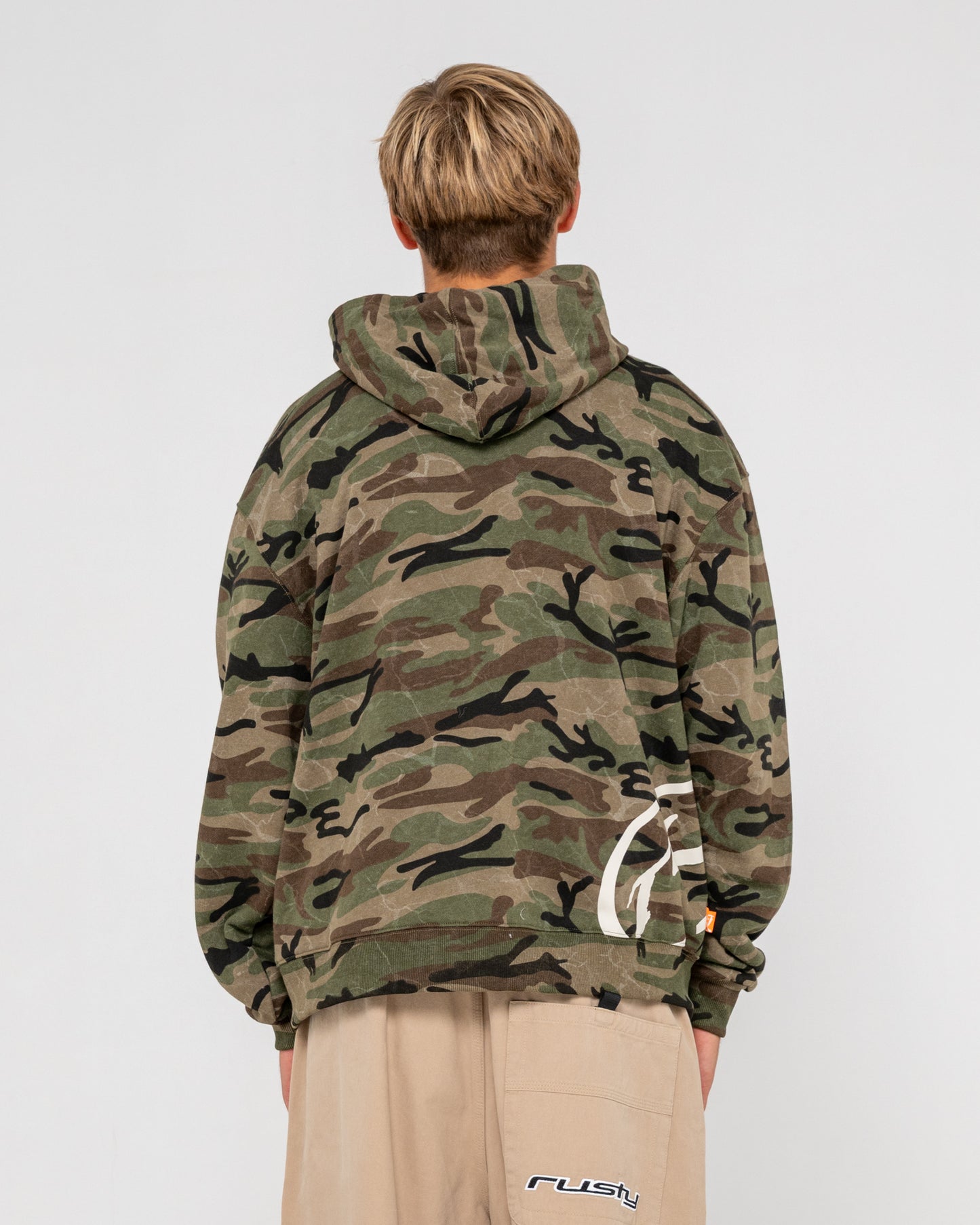 Campera Canguro Rusty Rambo Zip Thru Hooded Fleece Camo