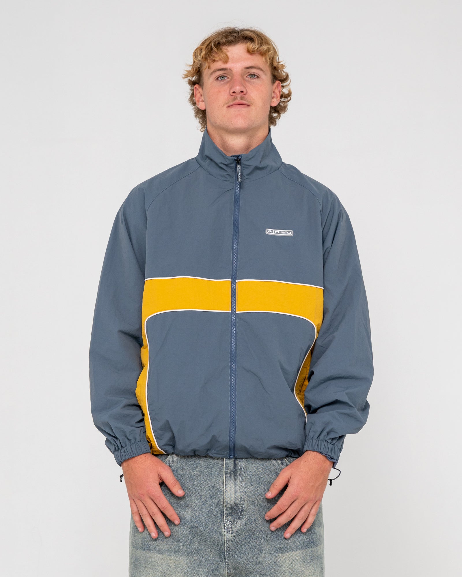 Campera Abrigo Rusty Hocus Pocus Zip Thru Jacket Steel Blue