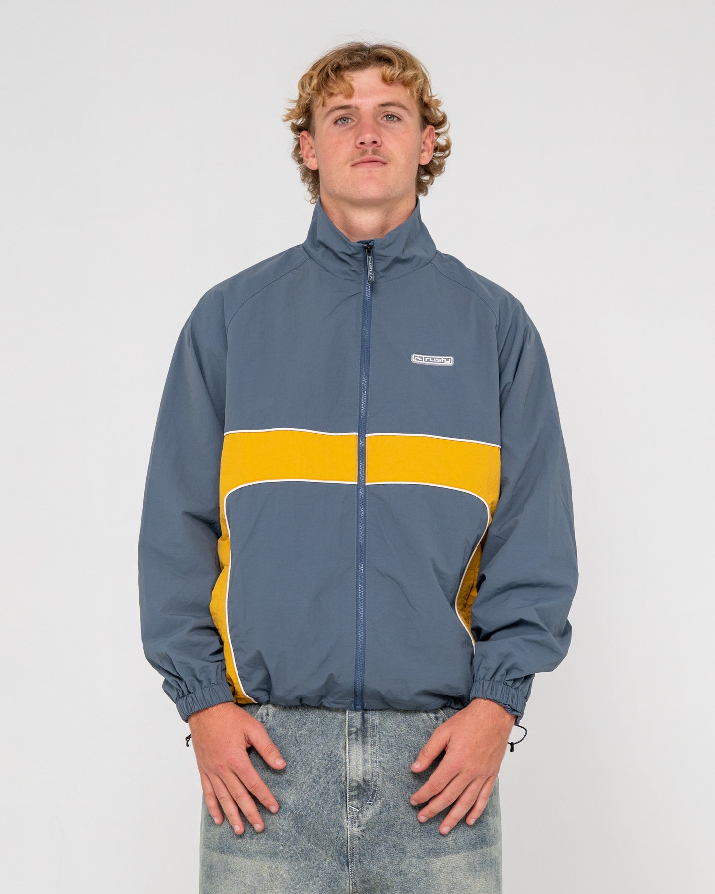 Campera Abrigo Rusty Hocus Pocus Zip Thru Jacket Steel Blue