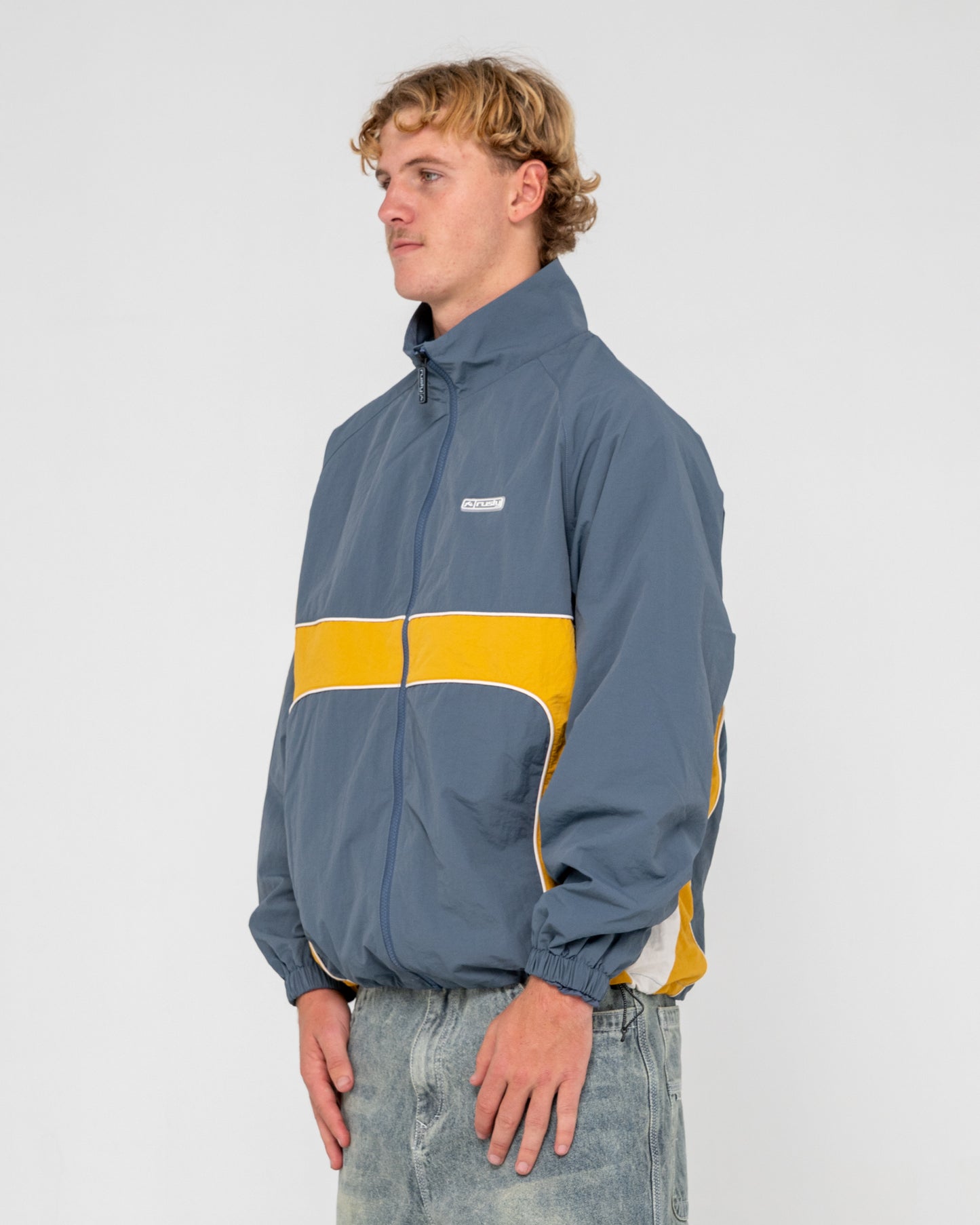 Campera Abrigo Rusty Hocus Pocus Zip Thru Jacket Steel Blue