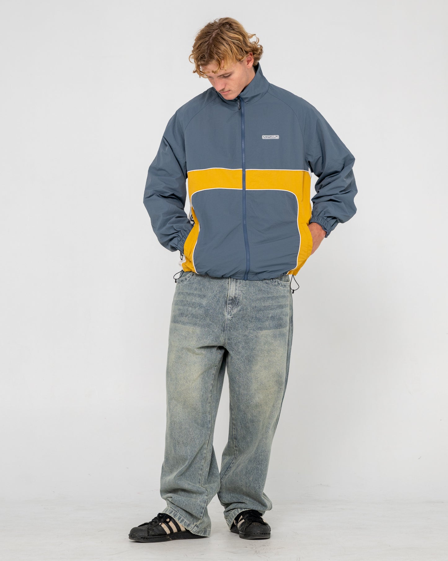 Campera Abrigo Rusty Hocus Pocus Zip Thru Jacket Steel Blue