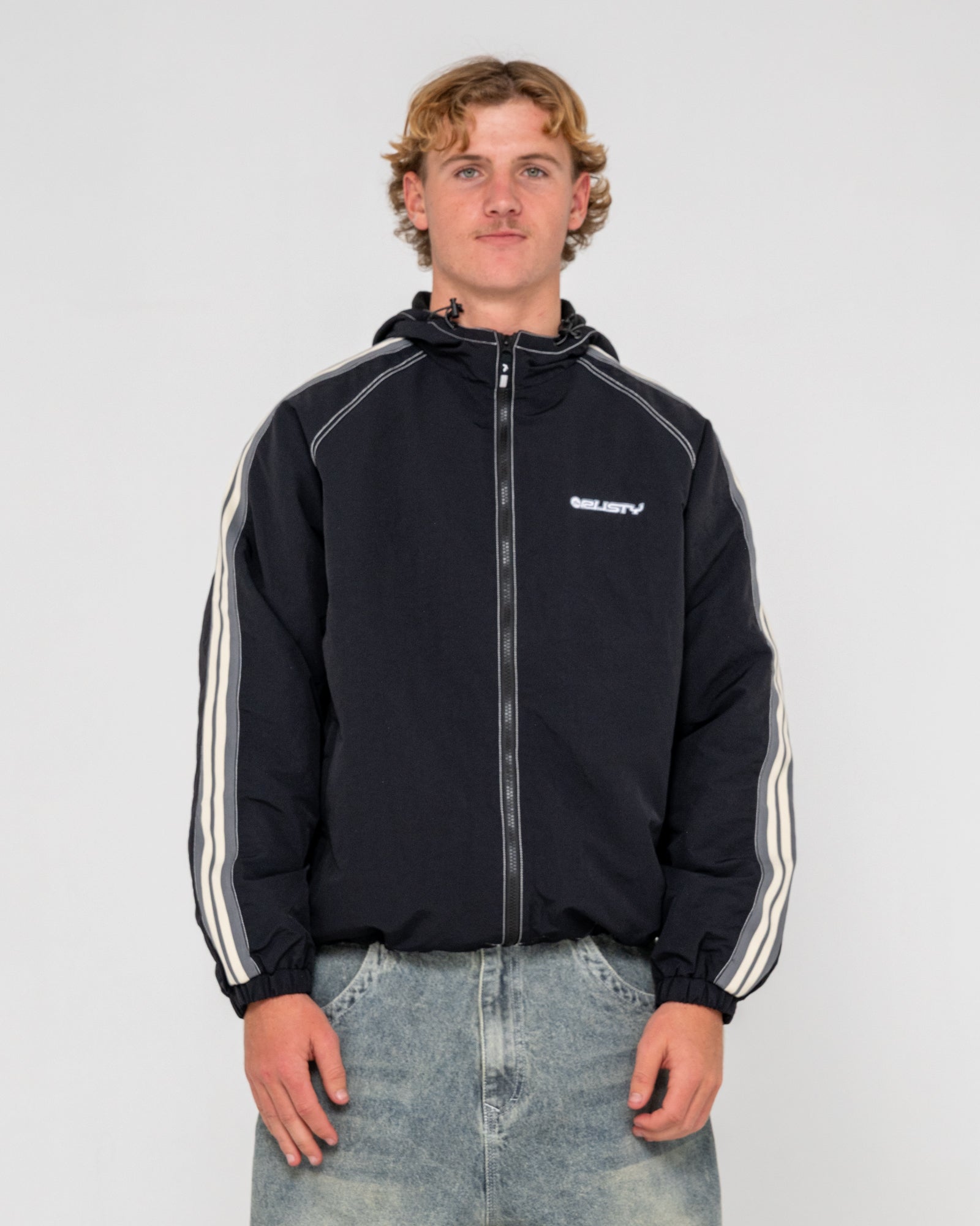 Campera Abrigo Rusty Lock Out Hooded Jacket Black