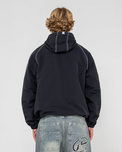 Campera Abrigo Rusty Lock Out Hooded Jacket Black