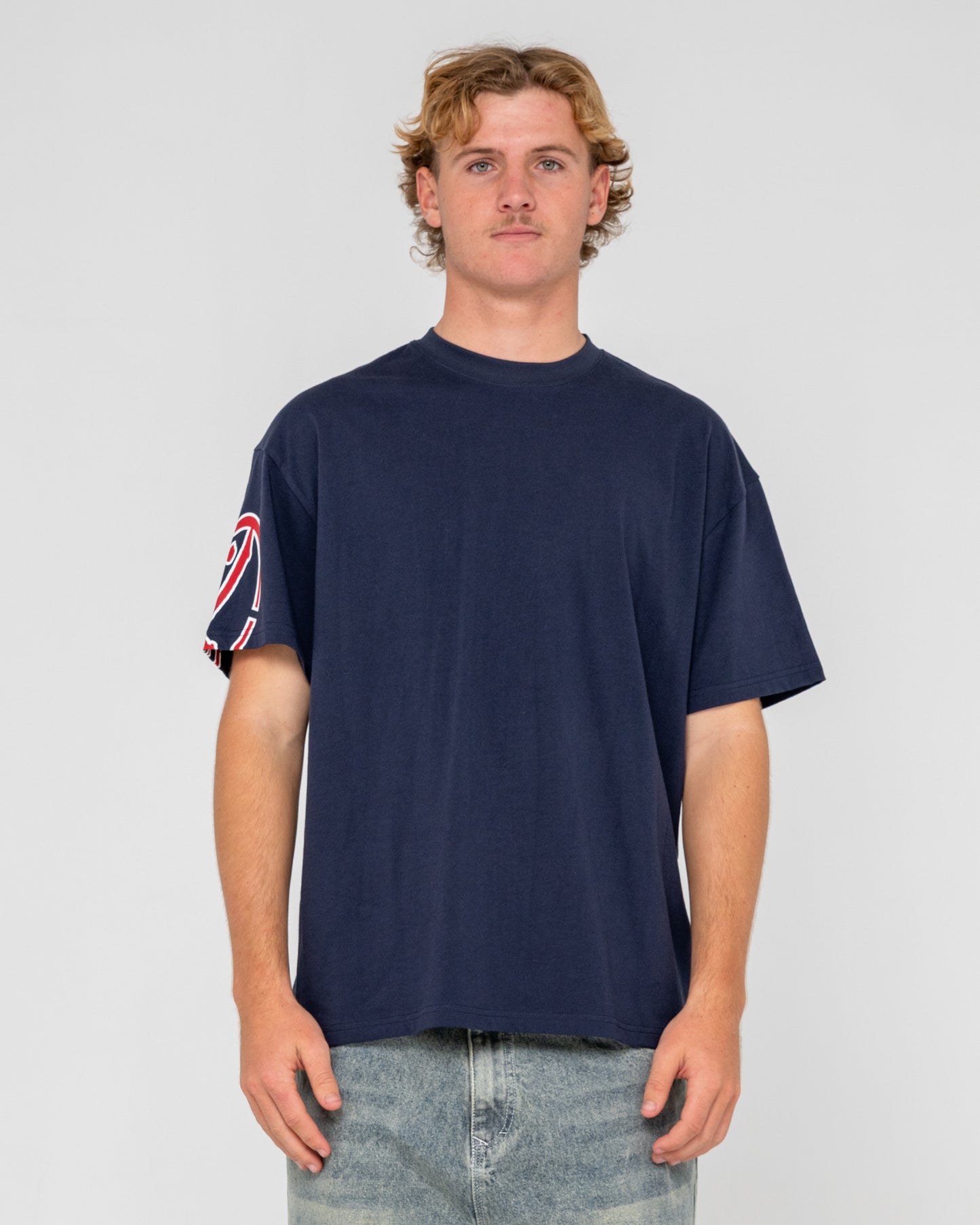 Remera Mc Rusty Glaze-R Short Sleeve Tee Navy Blue