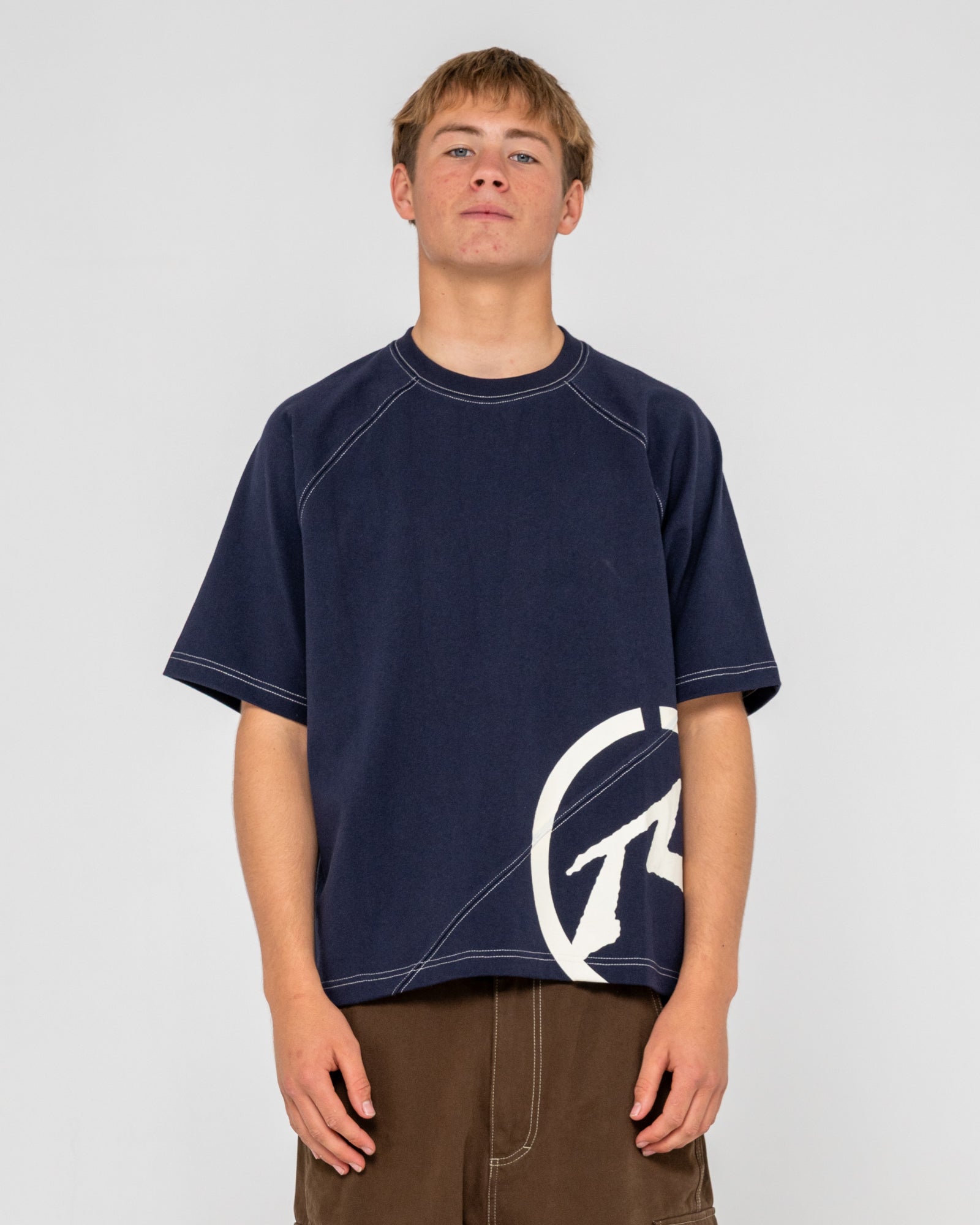 Remera Mc Rusty Pablo Short Sleeve Heavy Tee Navy Blue