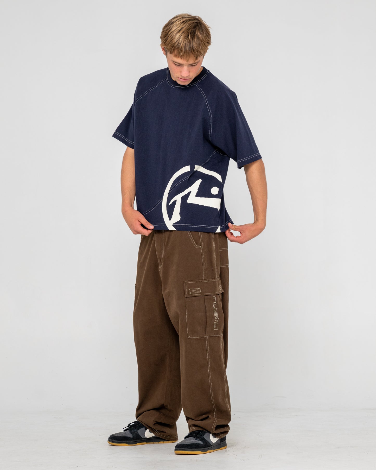 Remera Mc Rusty Pablo Short Sleeve Heavy Tee Navy Blue