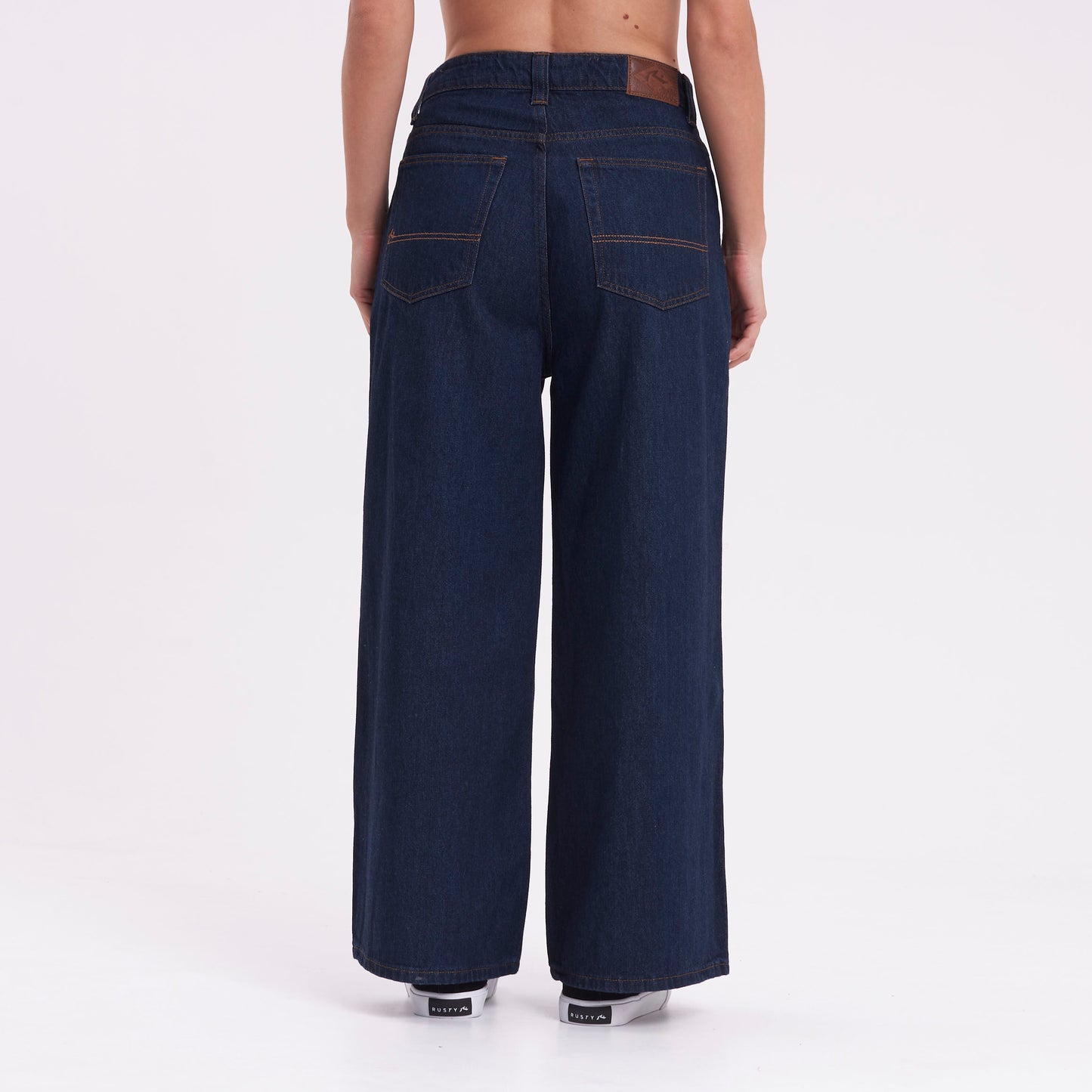 Jean Rusty Wendy Hi Rise Wide Leg Jean Ld Deep Blue