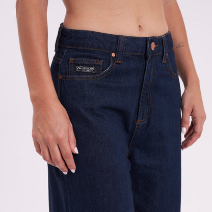 Jean Rusty Wendy Hi Rise Wide Leg Jean Ld Deep Blue