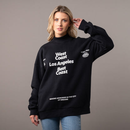 Buzo Rusty West Coast Oversize Crew Ld Black