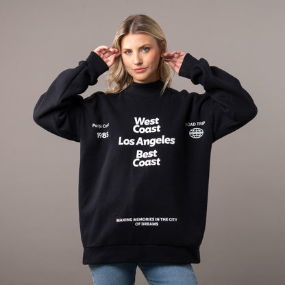 Buzo Rusty West Coast Oversize Crew Ld Black