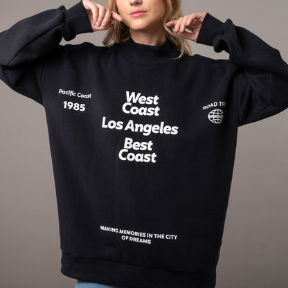 Buzo Rusty West Coast Oversize Crew Ld Black