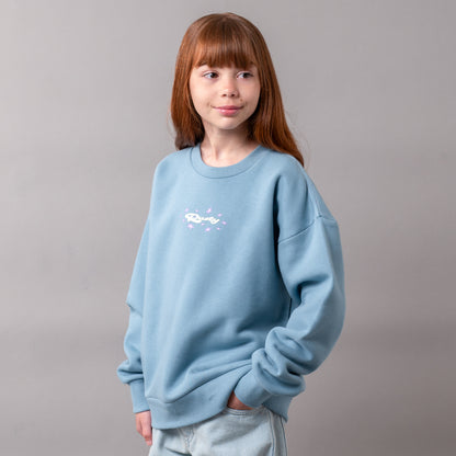 Buzo Rusty Wildflower Relaxed Crew Girls Glacier Lake