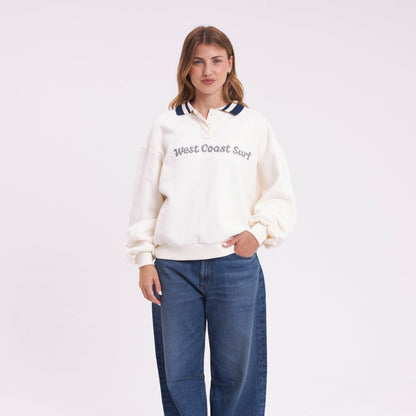 Buzo Rusty Wonderwall Polo Crew Ld Egret