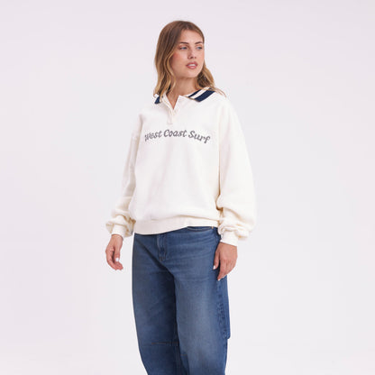 Buzo Rusty Wonderwall Polo Crew Ld Egret