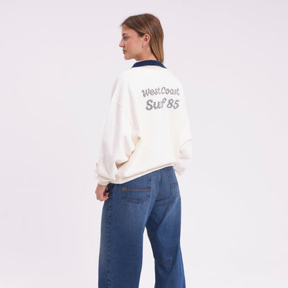 Buzo Rusty Wonderwall Polo Crew Ld Egret