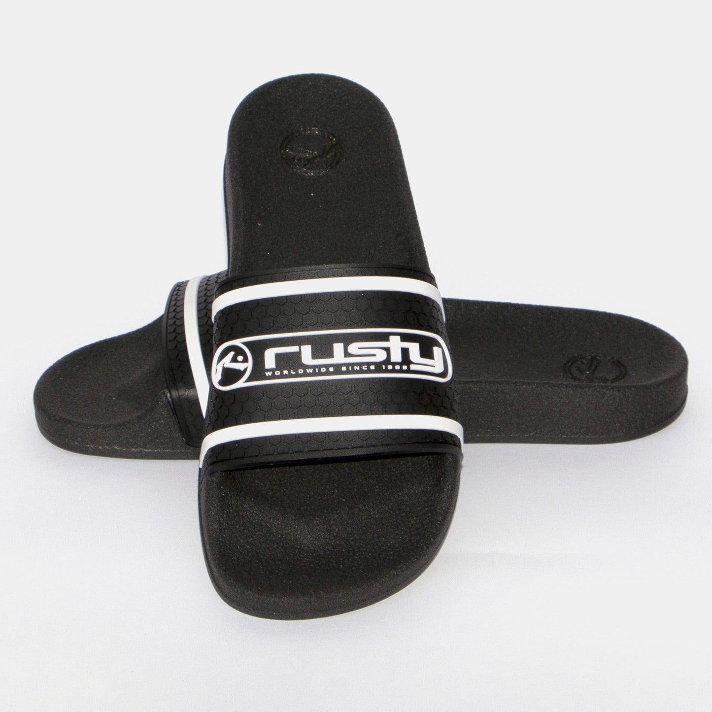 Ojotas Rusty Worldwide Since 1985 Slide Black