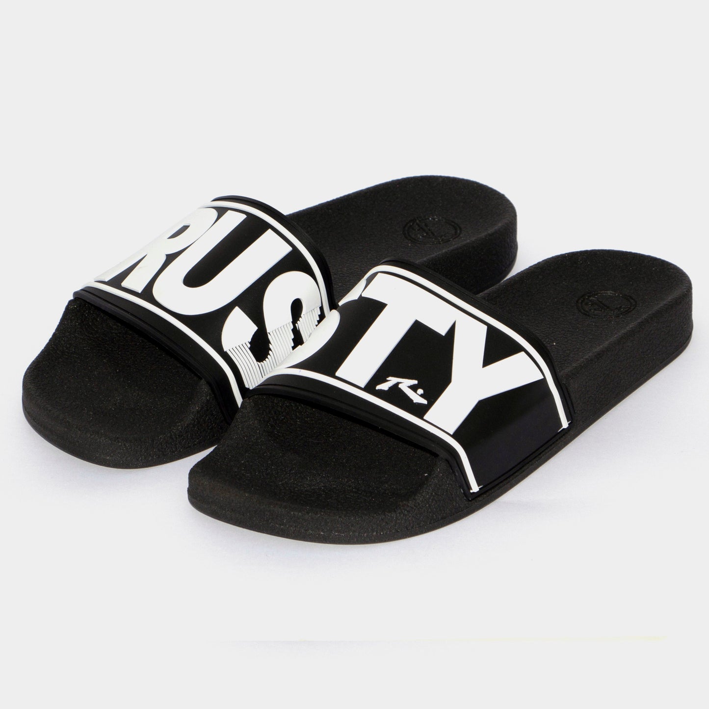 Ojotas Rusty Wordis Slide Black